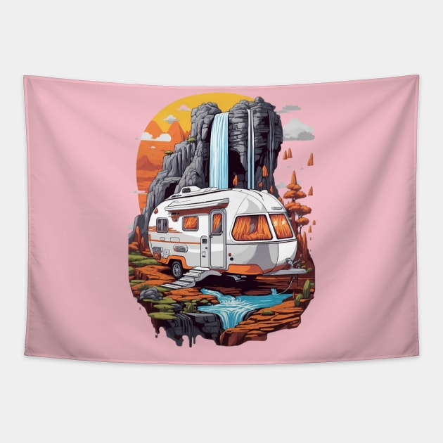 The Airstream River Tapestry by Caravan Temple