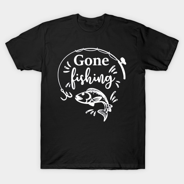 Gone fishing be back soon to go hunting t shirt