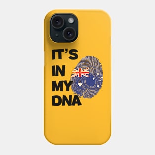 Flag of Australia in fingerprint Phone Case