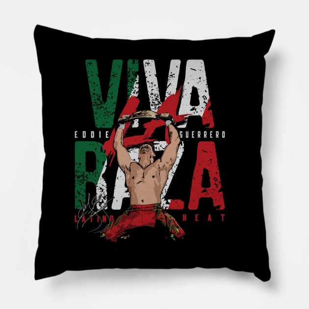 Eddie Guerrero Viva La Raza Pillow by MunMun_Design