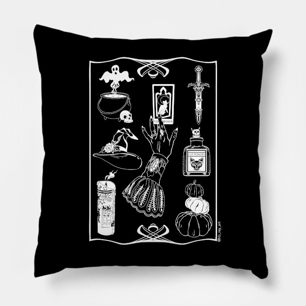 Witchy Mood Board Pillow by HB Rey 