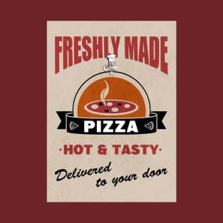 Retro Pizza Poster T-Shirt