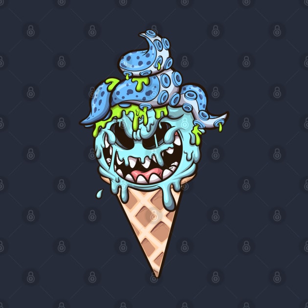 Ice Cream Cone Monster by TheMaskedTooner