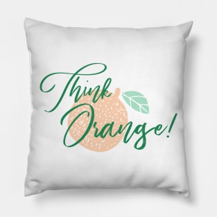 Think Orange Pillow