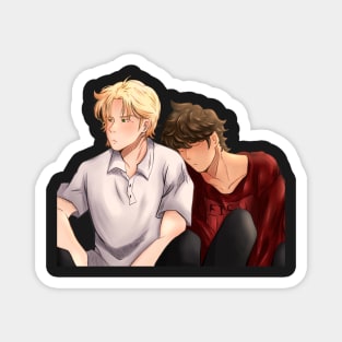 Ash/Eiji Banana Fish panel redraw (colored) Magnet