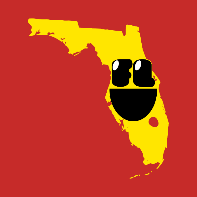 Florida States of Happynes- Florida Smiling Face by pelagio