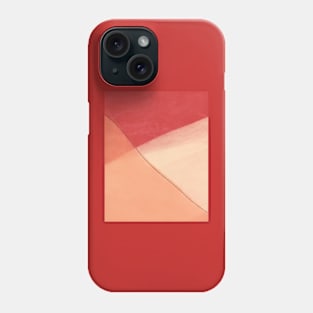 Geometrical minimalistic design in coral colors Phone Case