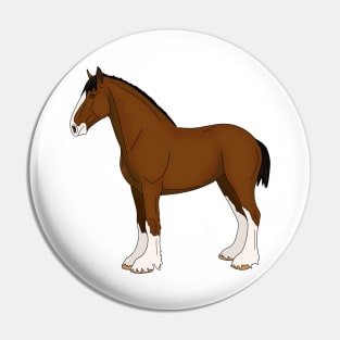 Clydesdale Horse Pin