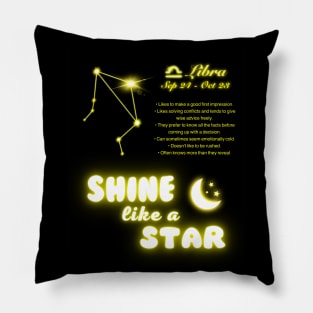 Shine Like A Star - Libra Pillow