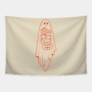 Spooky Boo Halloween Tapestry