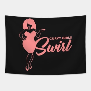 Curvy Girls Swirl Tapestry