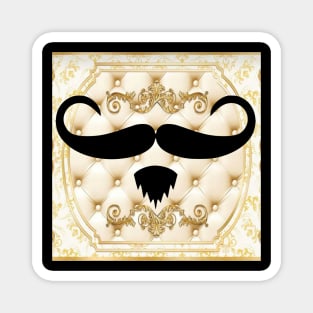 Aristocratic mustache Magnet