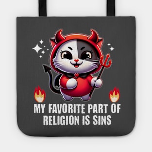 Purrfectly Sinful 😈 Devil Cat Tote