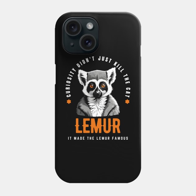 Lemur Phone Case by Pearsville