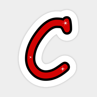 Letter C. Name with letter C. Personalized gift. Abbreviation. Abbreviation. Lettering Magnet