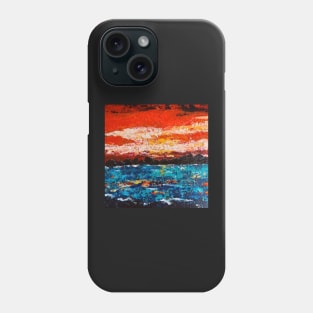 Red Sky Over Blue Lagoon Phone Case