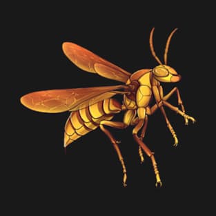 Executioner Wasp Insect Detailed Drawing T-Shirt