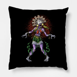 Aztec Mythology Deity Tzitzimitl Pillow