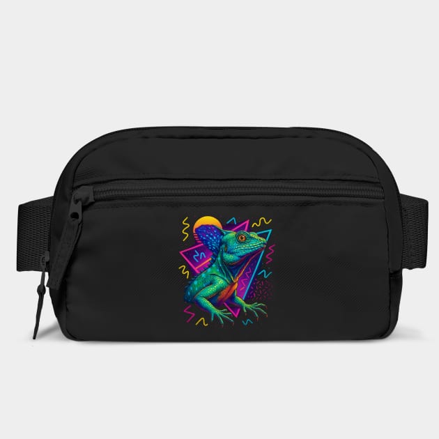 Retro Neon Green Basilisk by Reptiq's Store