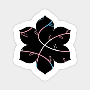 Jagged Leaves, Transgender Pride Flag Magnet