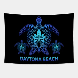 Daytona Beach Florida Blue Sea Turtle Tapestry