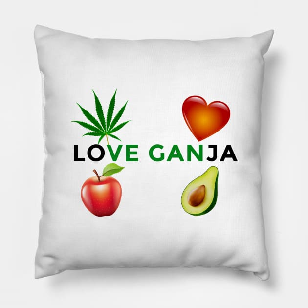 LO VE GAN JA Pillow by hypnotic