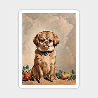 Loyal Friend, Irresistible Expression: Pekingese Art Magnet