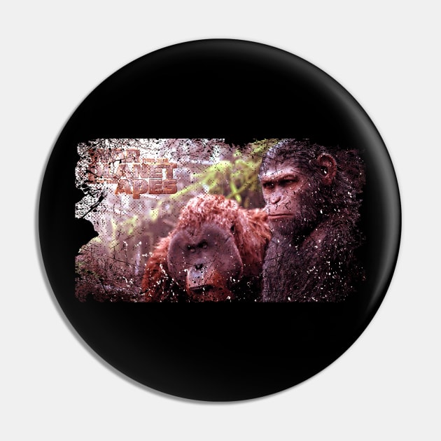 Apes' Warcry Commemorate the Ape-Human Conflict and Evocative Themes of the Apes Pin by Amir Dorsman Tribal