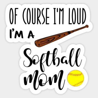 Meme Life Softball Baseball Mothers Day Sticker for Sale by tagmecool