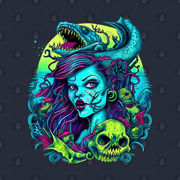 Zombie Mermaid by machmigo