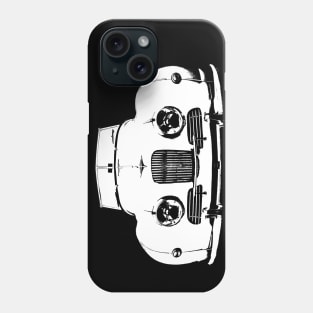 Jowett Jupiter1950s British classic sports car monoblock white Phone Case