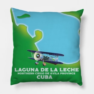 Laguna de la Leche, Cuba Lake map Pillow