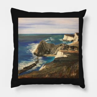 Man O' War on the Jurassic Coast Pillow