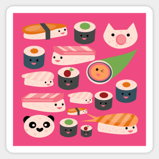 Sushi Anime I Japanese Food I Kawaii Sushi I Kawai' Sticker