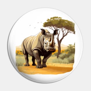 Rhino Love Pin