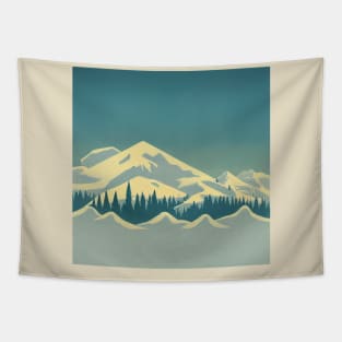 Snowy Mountains Tapestry