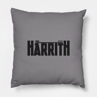 Harrith Logo | Simple minimalist for main brand logo design Pillow