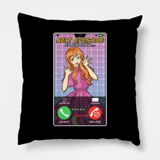 Anime Girl Next Episode Is Calling Sleep Can Wait Pillow