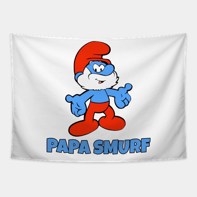 Papa Smurf Tapestry by Creatifyty