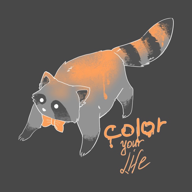 Color Your Life! Racoon by Heijastus