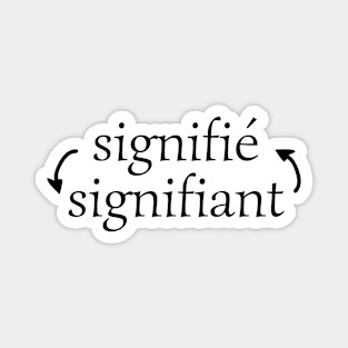 Linguist Saussure Signifier Signified Magnet