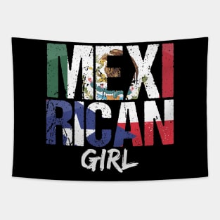 Mexirican Girl Puerto Rican Mexican Woman Latina Proud Tapestry