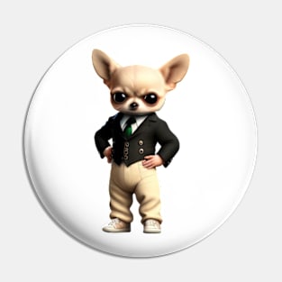 Chihuahua gentleman Pin