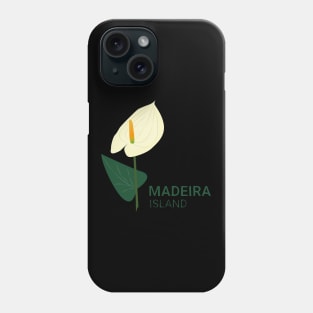 Madeira Island - White Anthurium / Antúrio Branco Phone Case