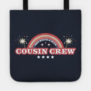Red White and Blue Cousin Crew 4th of July Tote