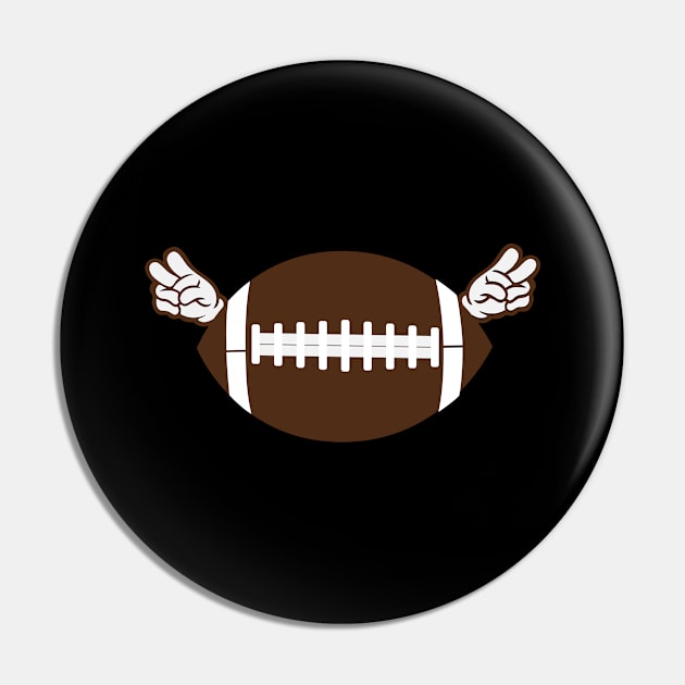 American Football Peace Pin by POS