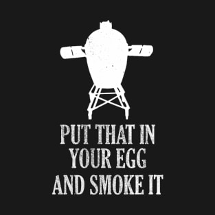 Mens Men's Funny BBQ Grilling Smoking Pitmaster Egg Smoker T-Shirt