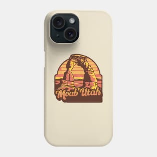 Moab Utah Arches Vintage Sunset Phone Case