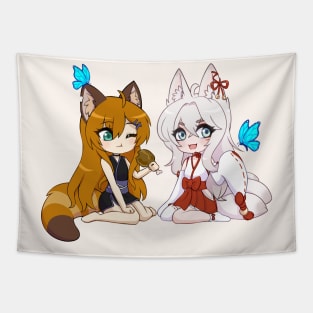 Chibi friends Tapestry