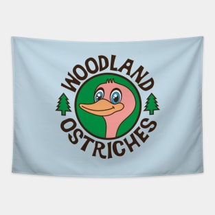 Woodland Ostriches Tapestry